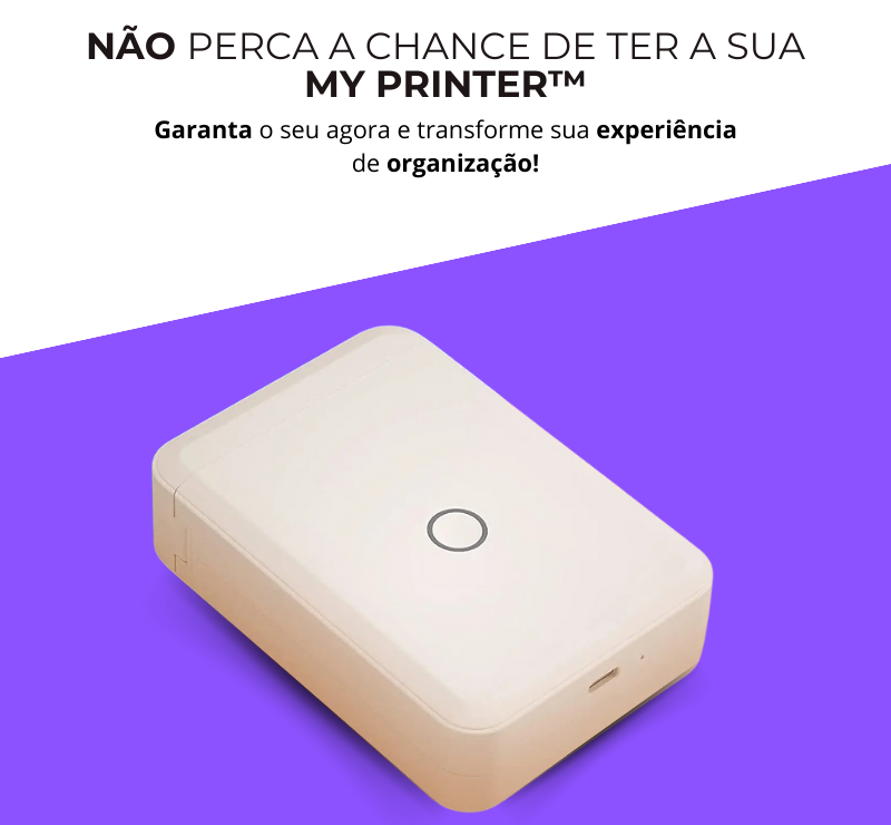 My Printer™ - Etiquetas instantâneas, organização impecável.