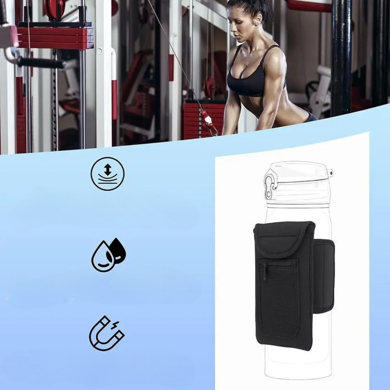 Gym Bag - Suporte Portátil de Garrafa de Água para Academia com Ímã Embutido para Fácil Fixação em Superfície Metálica