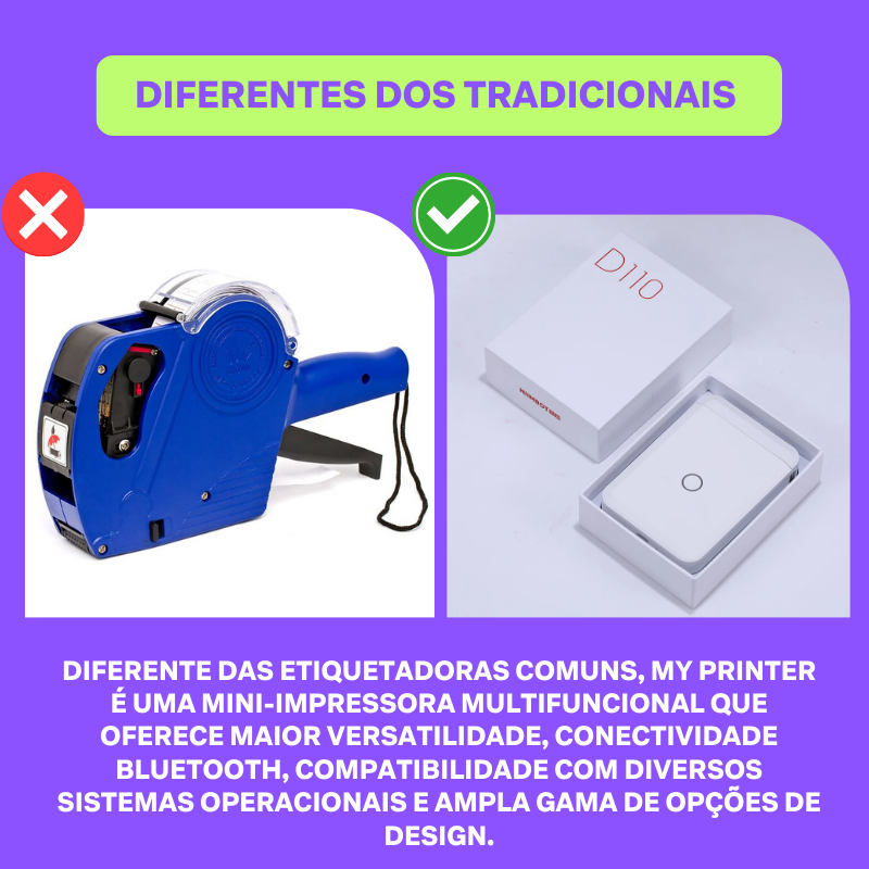 My Printer™ - Etiquetas instantâneas, organização impecável.