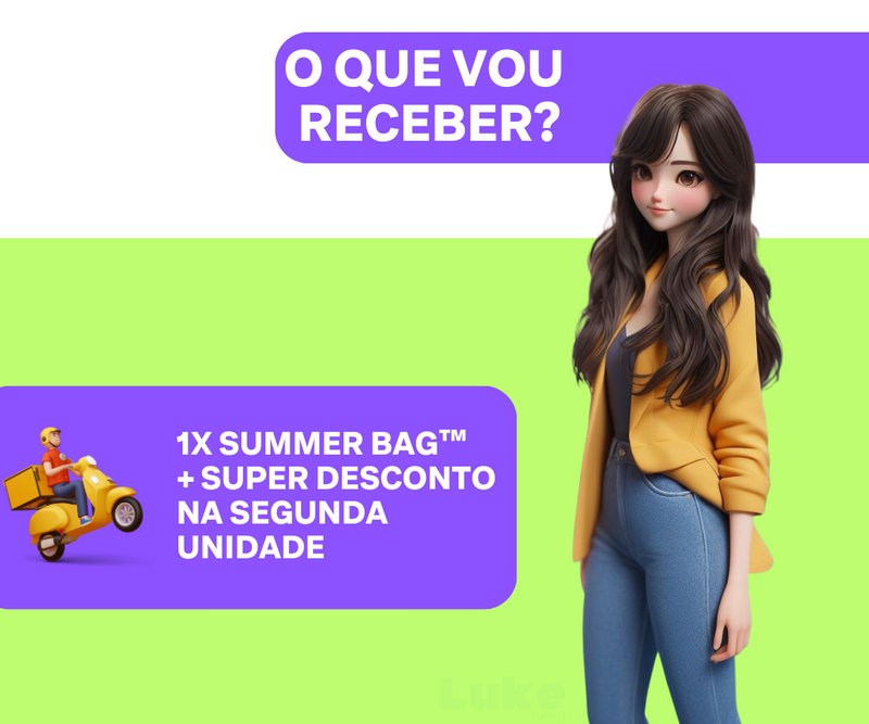 Summer Bag™ - Sua aliada para um verão inesquecível, onde conveniência e estilo se encontram.