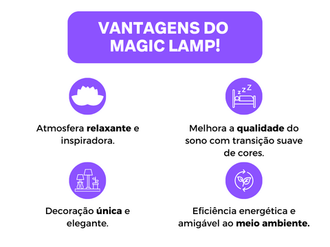 Magic Lamp - Encante seus sentidos com a luminária que transforma cada ambiente em um espetáculo