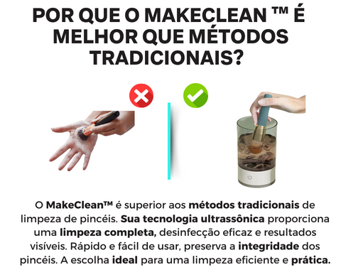 MakeClean™ - Limpador Automático Elétrico de Pincéis de Maquiagem - Limpeza Rápida e Secagem Rápida