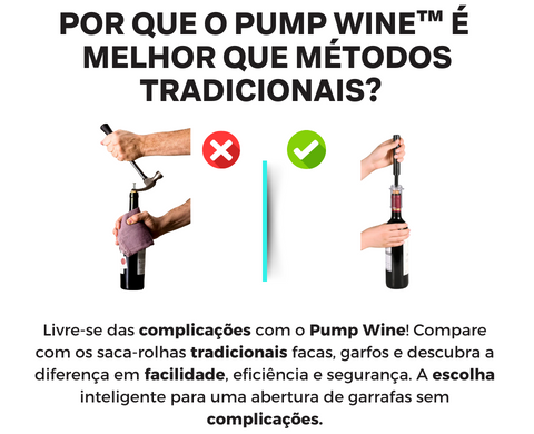 Pump Wine™ - A Experiência Sem Esforço para Degustar Seus Vinhos