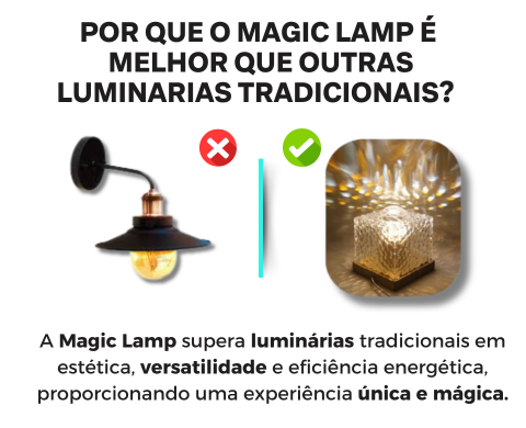 Magic Lamp - Encante seus sentidos com a luminária que transforma cada ambiente em um espetáculo