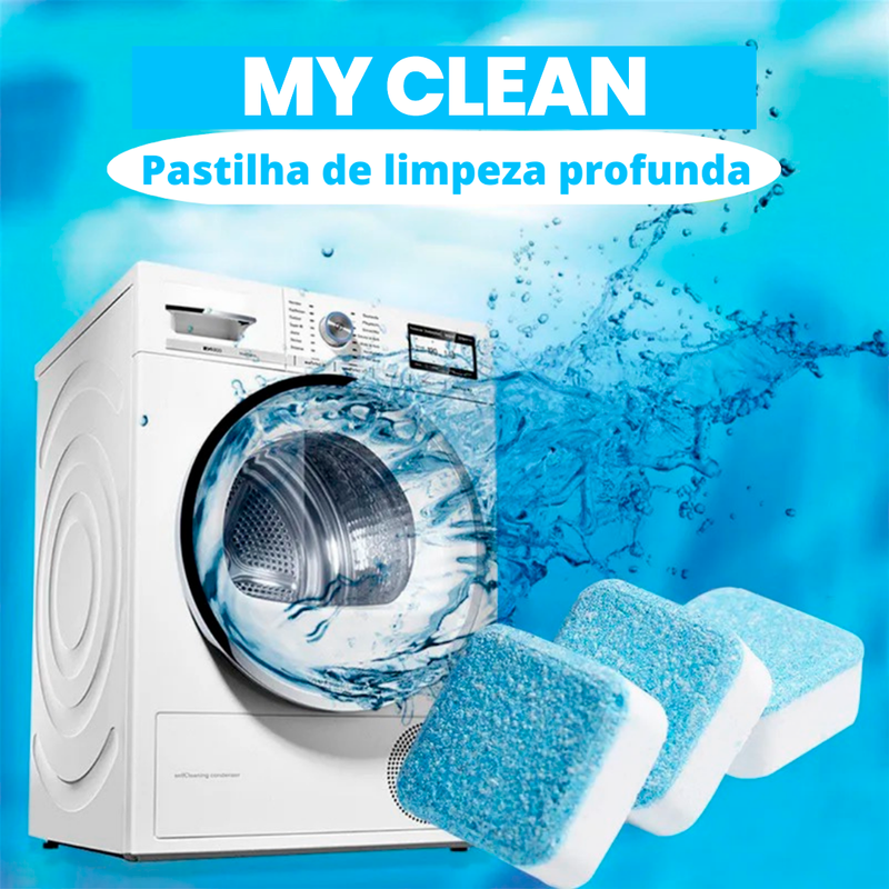 My Clean - Pastilha de Limpeza Profunda para Maquina de lavar - Promoção de lançamento - COMPRE 8 LEVE 12